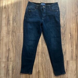 Democracy Jeans Women’s 12 Ab Solution Skinny Blue Dark Wash Stretch Denim
